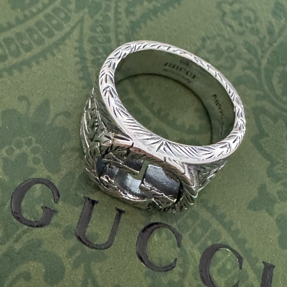SALE !!!NWT Gucci Interlocking “G” Unisex‎ Ring - Picture 7 of 10